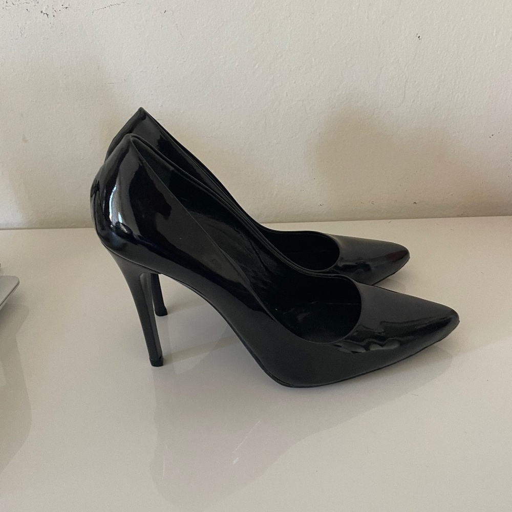 A pair of chic patent shoes - wore only twice